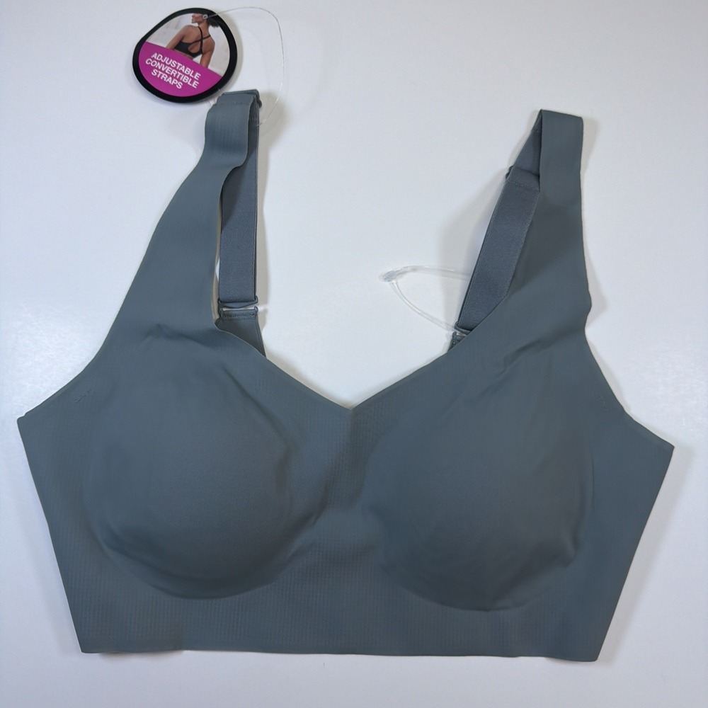 Bali Women's Comfort Revolution EasyLite Back Close Wirefree Bra DF3496 Blue S
